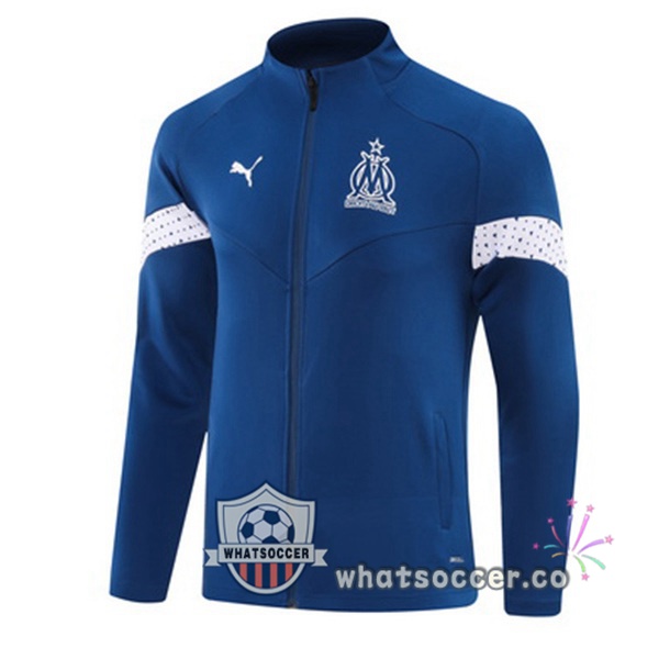 Soccer Jacket Olympique de Marseille Blue Royal 2023-2024