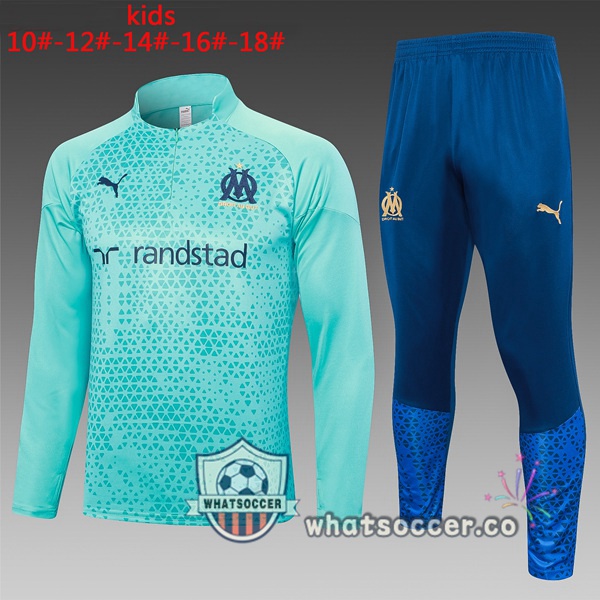 Tracksuit Olympique de Marseille Kids Blue 2023-2024