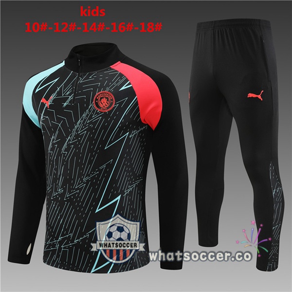 Tracksuit Manchester City Kids Black 2023-2024