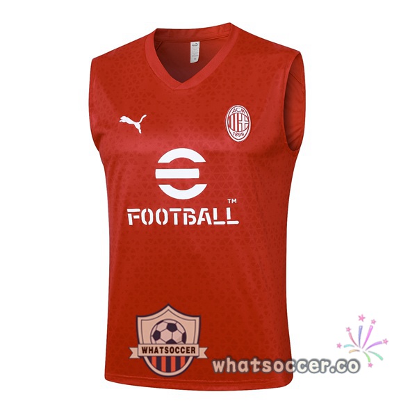 AC Milan Soccer Vest Red 2023-2024