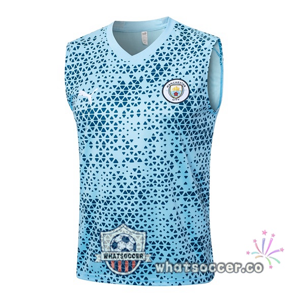 Manchester City Soccer Vest Blue 2023-2024