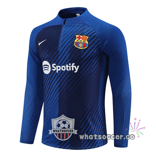 Soccer Sweater FC Barcelona Blue 2023-2024