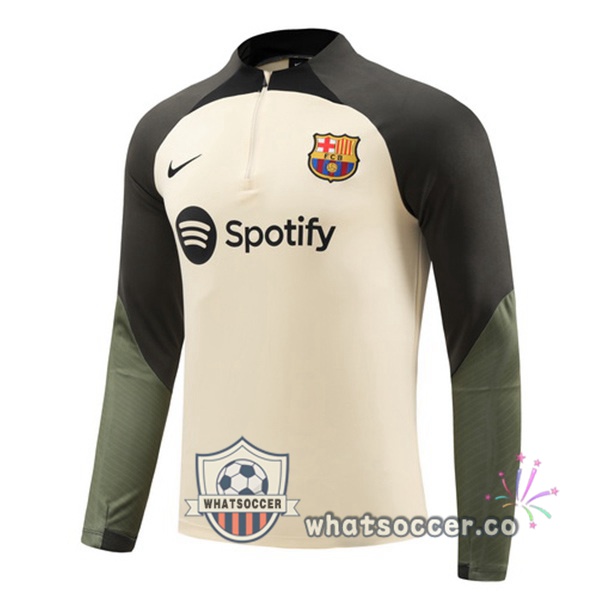Soccer Sweater FC Barcelona Yellow Green 2023-2024
