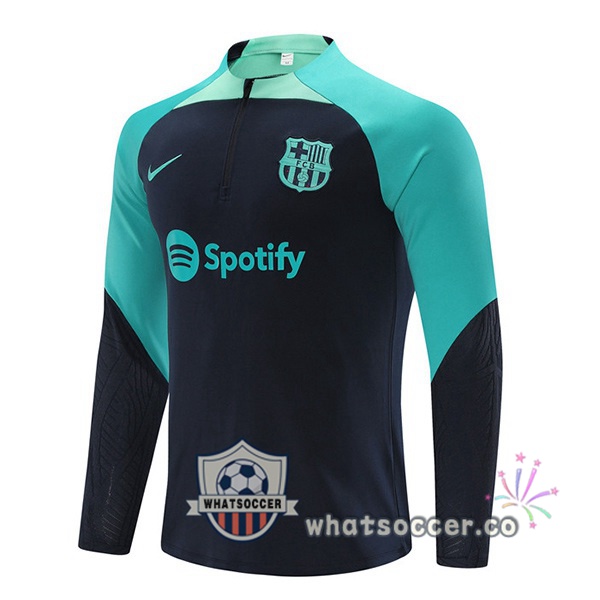 Soccer Sweater FC Barcelona Blue Royal Green 2023-2024