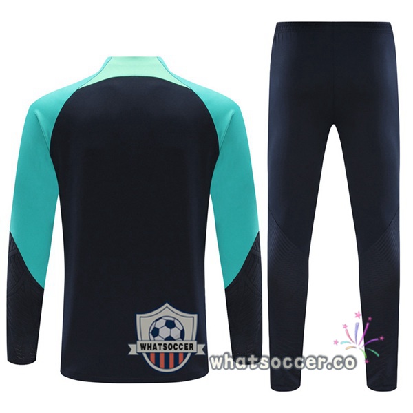 Tracksuit FC Barcelona Blue Royal Green 2023-2024