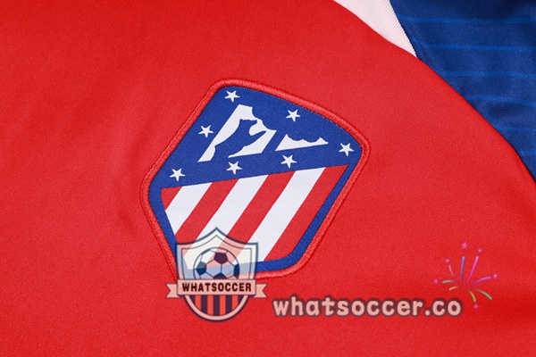 Atletico Madrid Training T-Shirts + Shorts Red Blue 2023-2024