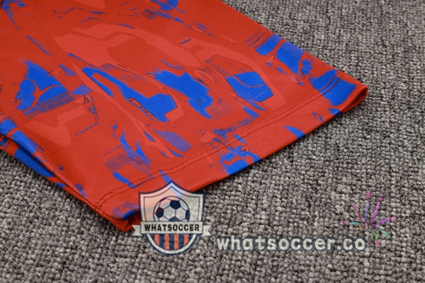 Atletico Madrid Training T-Shirts + Shorts Red Blue 2023-2024