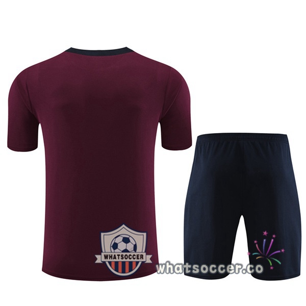 England Training T-Shirts + Shorts Red 2023-2024