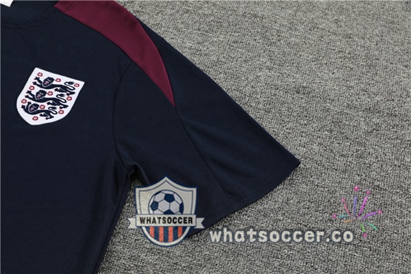 England Training T-Shirts + Shorts Blue Royal 2023-2024