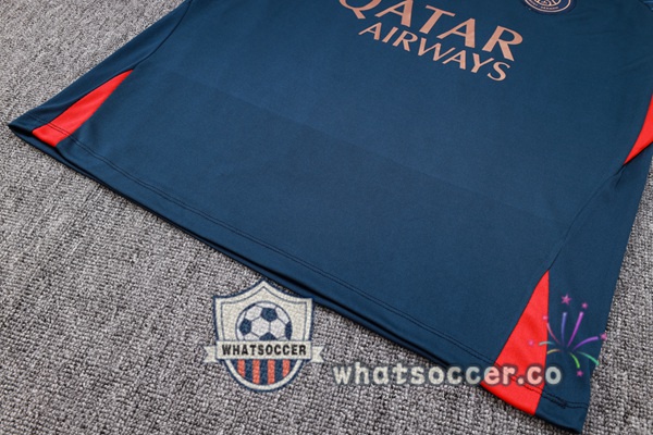 Paris PSG Training T-Shirts + Shorts Blue Royal 2023-2024