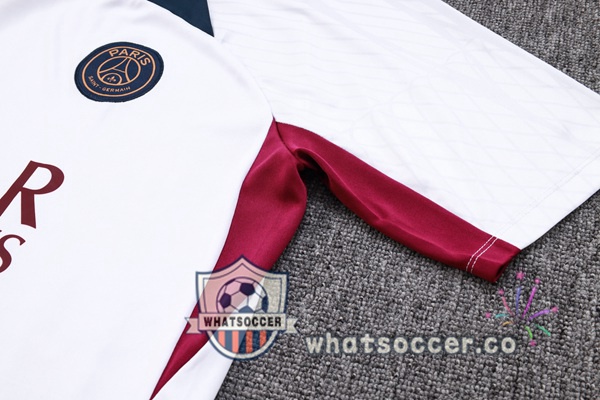 Paris PSG Training T-Shirts + Shorts White 2023-2024