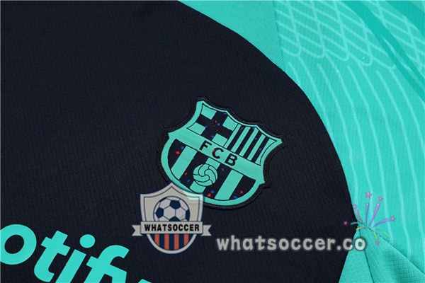 FC Barcelona Training T-Shirts + Shorts Green Blue Royal 2023-2024