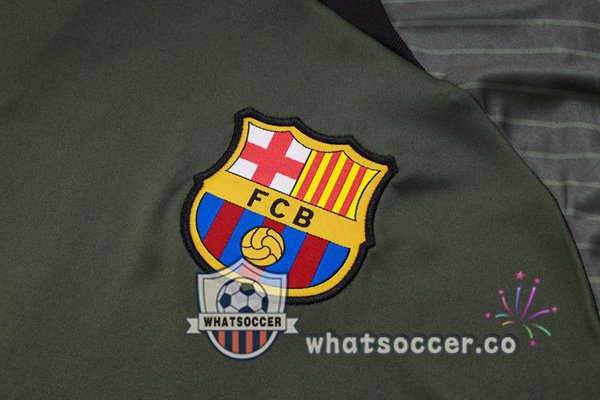 FC Barcelona Training T-Shirts + Shorts Green 2023-2024