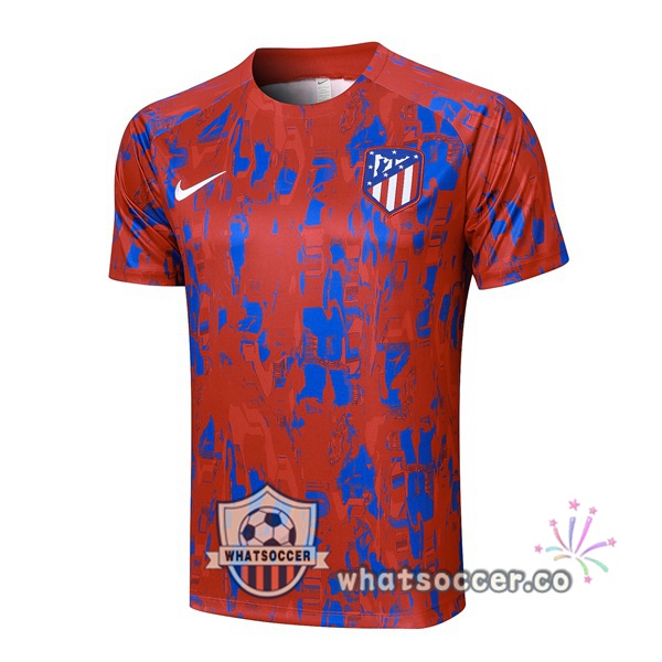 Atletico Madrid Training T-Shirts Red Blue 2023-2024