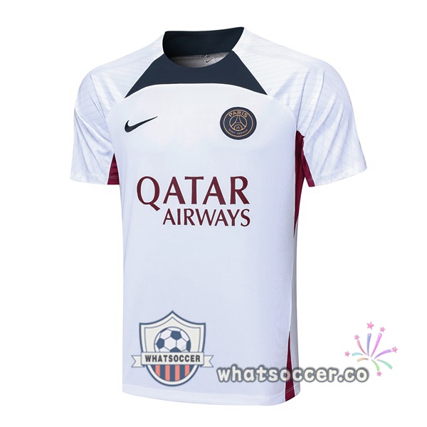 Paris PSG Training T-Shirts White 2023-2024