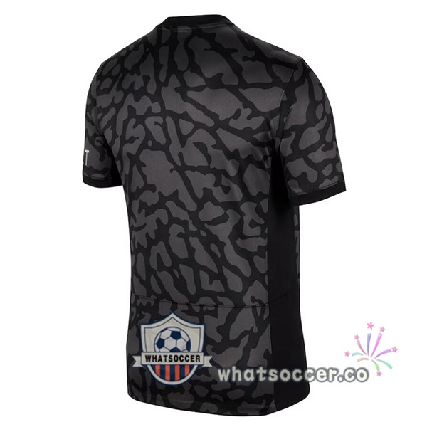Paris PSG Third Soccer Jerseys Black 2023-2024