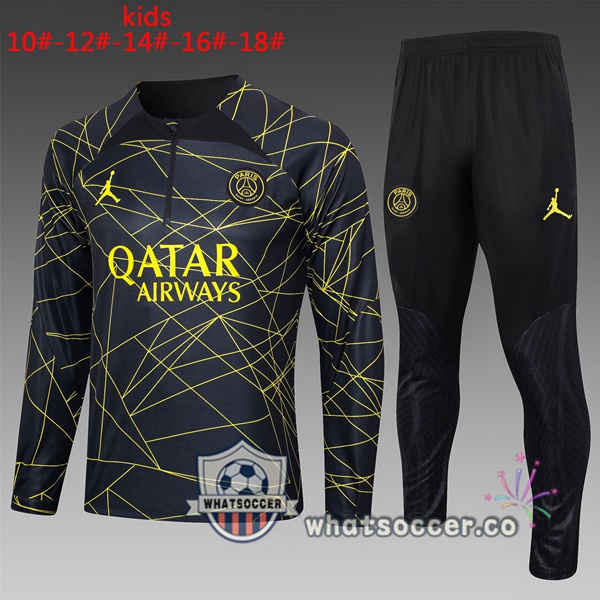 Tracksuit Paris PSG Kids Black 2023-2024