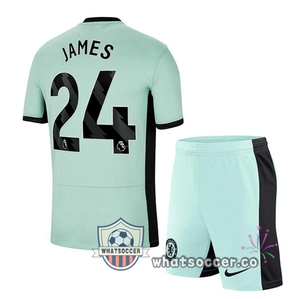 FC Chelsea (James 24) Kids Third Soccer Jerseys Green 2023-2024