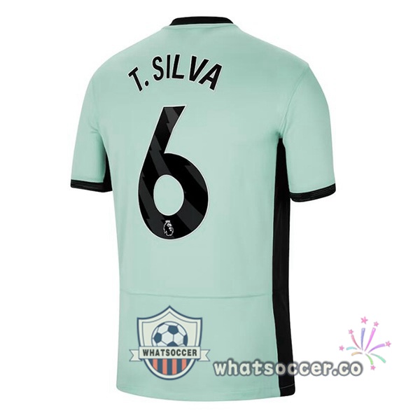 FC Chelsea (T. Silva 6) Third Soccer Jerseys Green 2023-2024