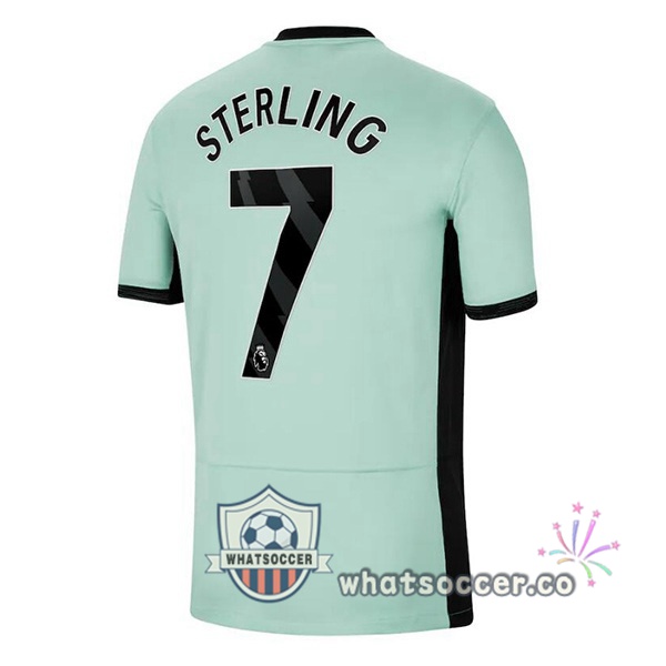FC Chelsea (Sterling 7) Third Soccer Jerseys Green 2023-2024