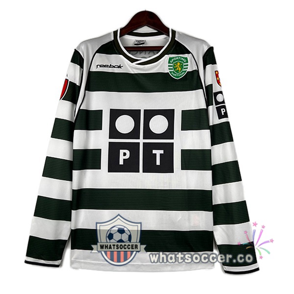 Sporting CP Retro Home Long Sleeve Green 2001-2003
