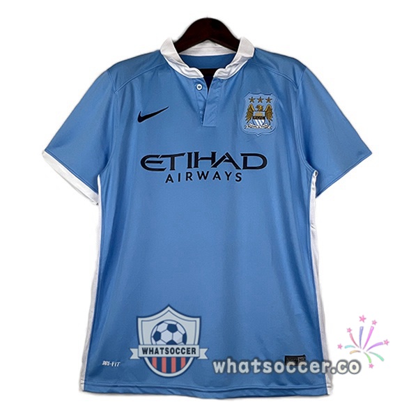 Manchester City Retro Home Blue 2015-2016