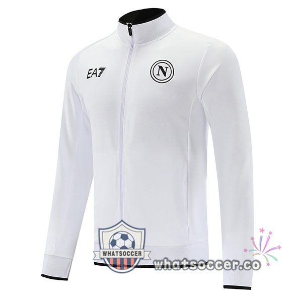 Soccer Jacket SSC Napoli White 2023-2024
