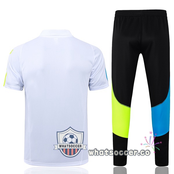 Training Polo Arsenal + Pants White 2023-2024