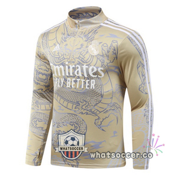Soccer Sweater Real Madrid Yellow 2023-2024