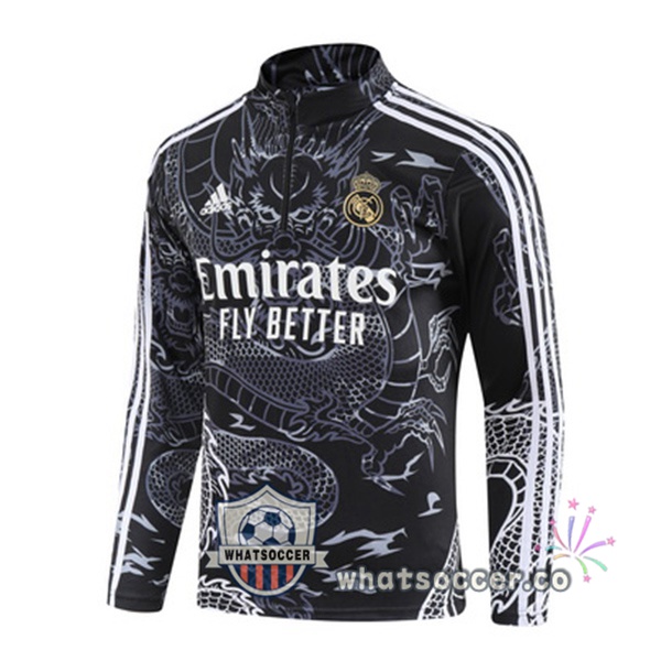Soccer Sweater Real Madrid Black 2023-2024