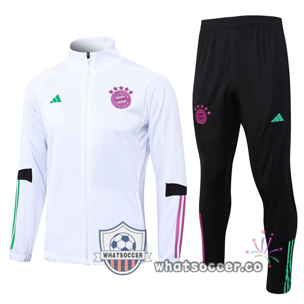 Training Jacket Bayern Munich White 2023-2024