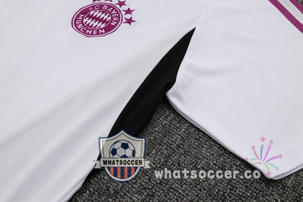 Bayern Munich Training T-Shirts + Shorts White 2023-2024