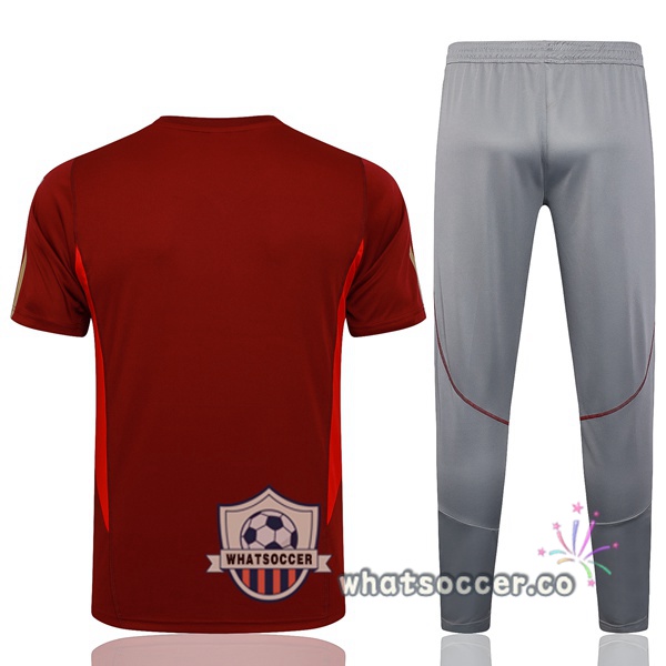 Arsenal Training T-Shirts + Shorts Red 2023-2024
