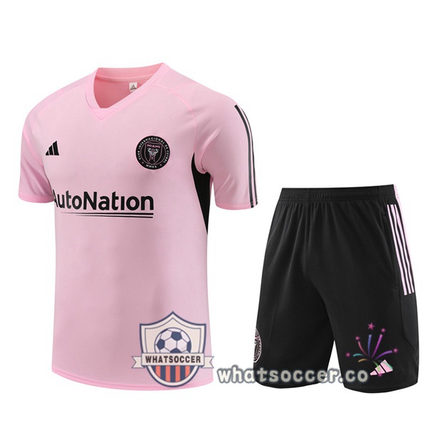 Inter Miami CF Training T-Shirts + Shorts Rose 2023-2024