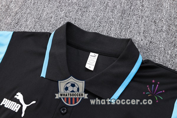 Training Polo Olympique de Marseille + Pants Black 2023-2024