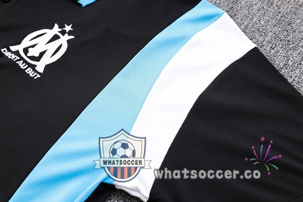 Training Polo Olympique de Marseille + Pants Black 2023-2024