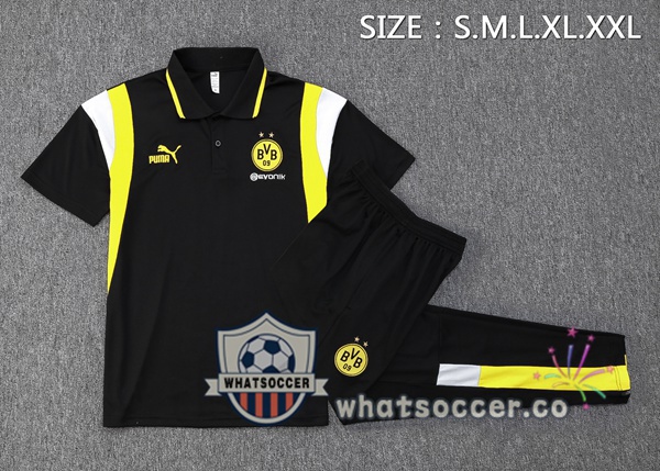 Training Polo Dortmund BVB + Pants Black 2023-2024