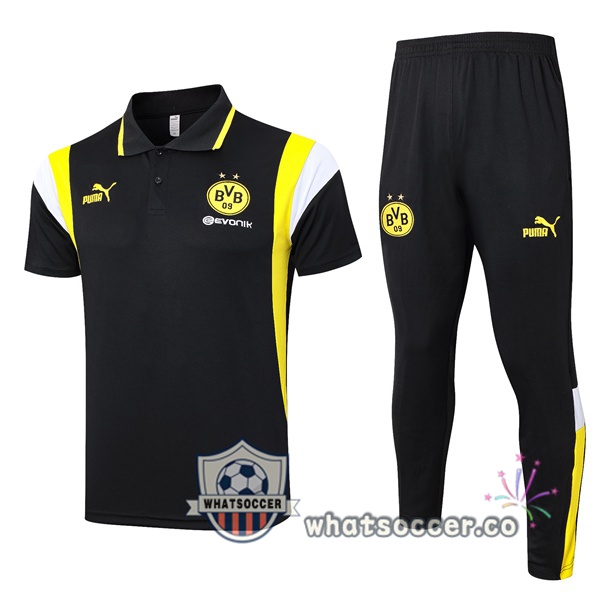 Training Polo Dortmund BVB + Pants Black 2023-2024