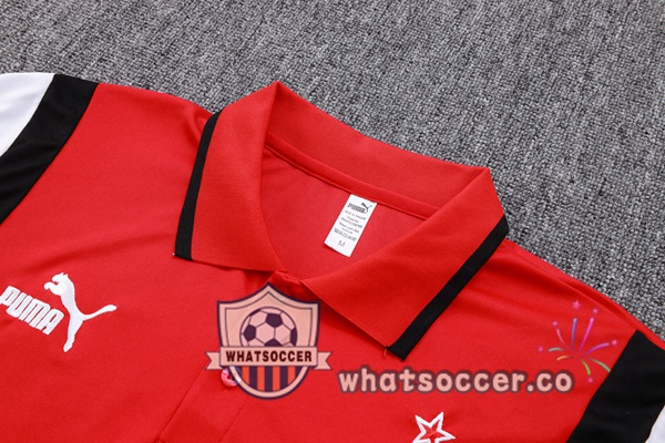 Training Polo AC Milan + Pants Red 2023-2024