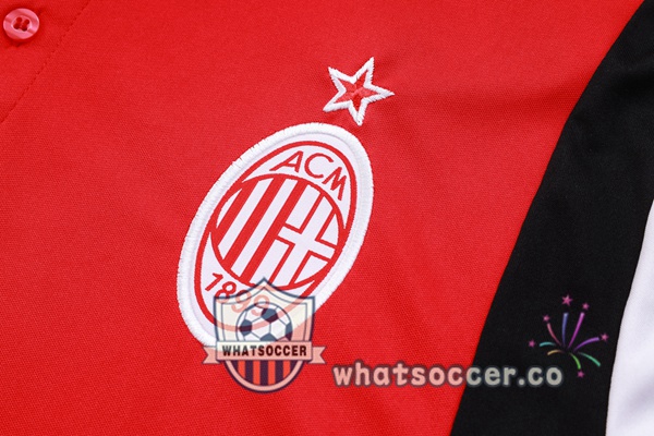 Training Polo AC Milan + Pants Red 2023-2024