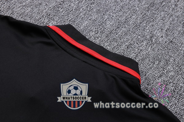 Training Polo AC Milan + Pants Black 2023-2024