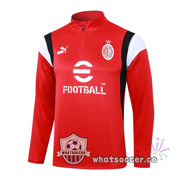 Soccer Sweater AC Milan Red 2023-2024