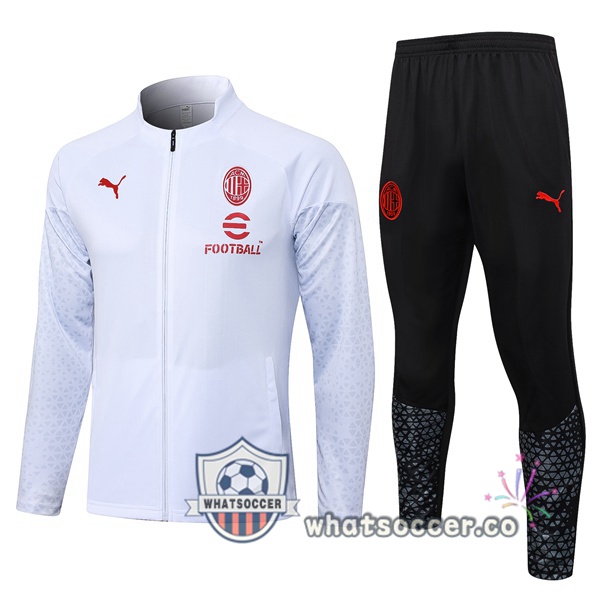 Training Jacket AC Milan White 2023-2024