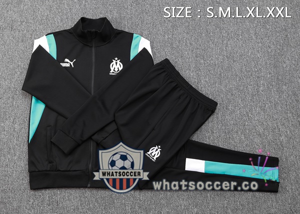 Training Jacket Olympique de Marseille Black 2023-2024