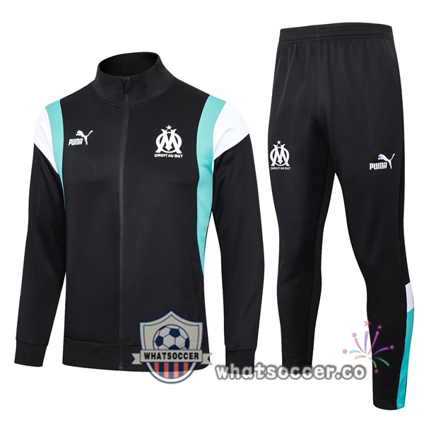 Training Jacket Olympique de Marseille Black 2023-2024