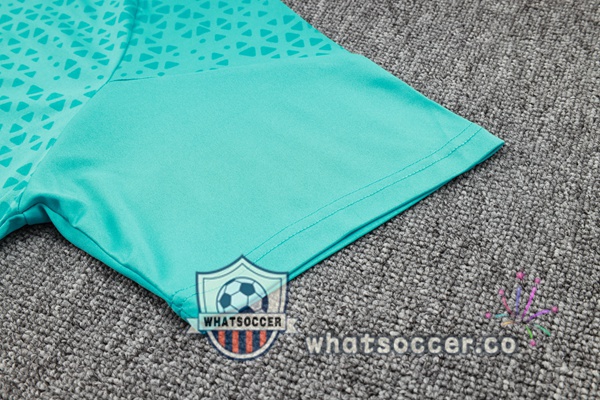 Olympique de Marseille Training T-Shirts + Shorts Blue 2023-2024