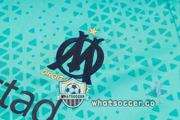 Olympique de Marseille Training T-Shirts + Shorts Blue 2023-2024