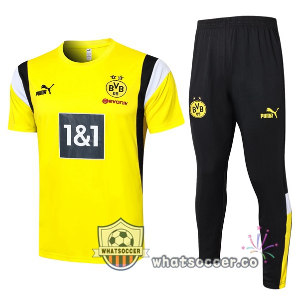 Dortmund BVB Training T-Shirts + Pants Yellow 2023-2024