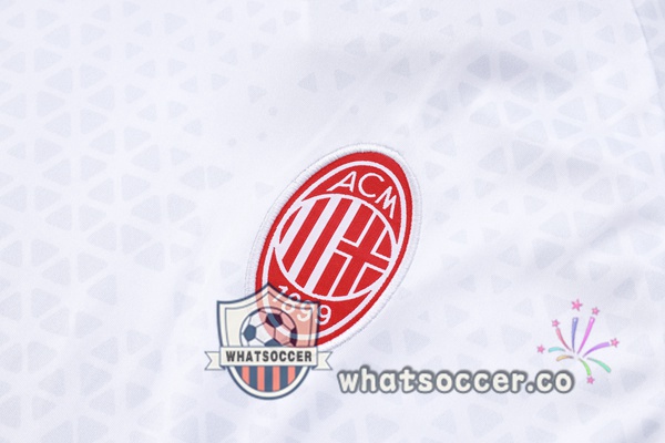 AC Milan Training T-Shirts + Shorts White 2023-2024