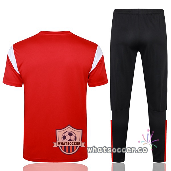 AC Milan Training T-Shirts + Pants Red 2023-2024